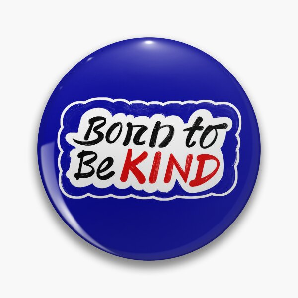 Item preview, Born To Be Kind Hand Written Row Unfinished Text Expression in Three Basic Fountain Pen Ink Colors with White Casing designed and sold by Wiggly Lines.
