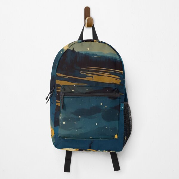 Item preview, Golden Moonlit River designed and sold by ArtComixHaven.