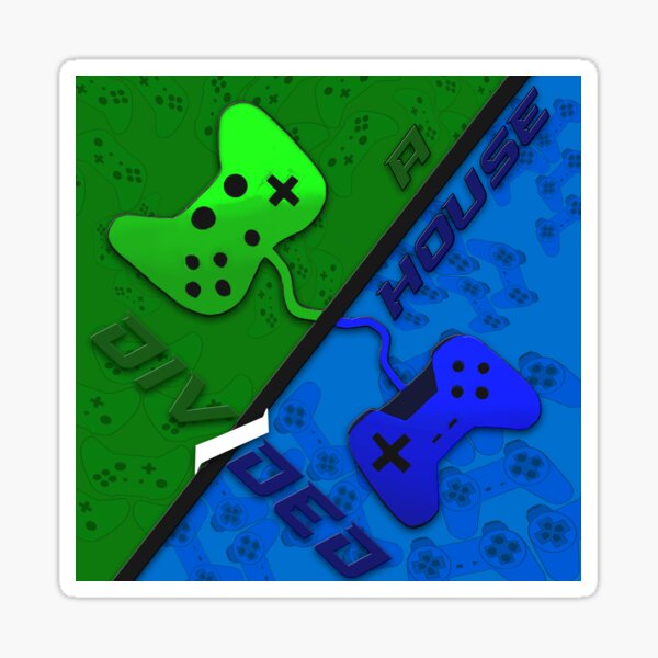 A House Divided – Gaming Console Controllers Sticker