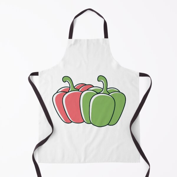 Item preview, Illustration of red and green bell pepper designed and sold by rasagamastore.