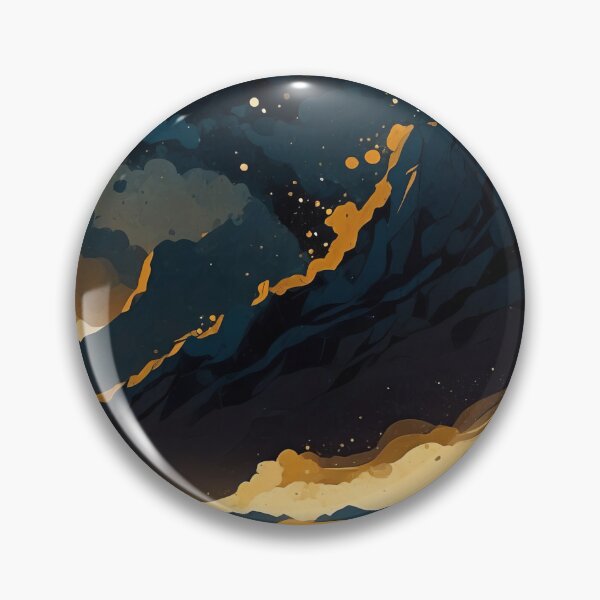 Item preview, Celestial Peaks Under Golden Twilight Sky designed and sold by ArtComixHaven.