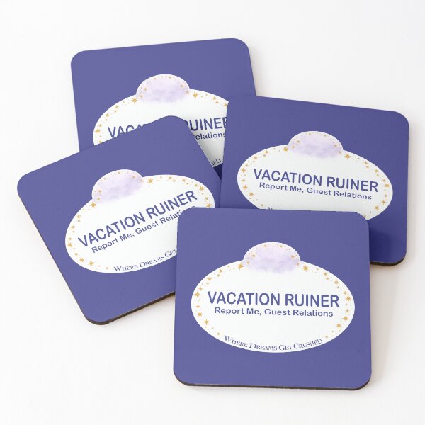 Item preview, Vacation Ruiner Nametag designed and sold by Some Imagination Designs.