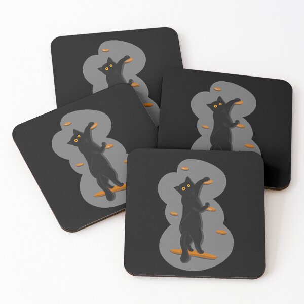 Item preview, Black Bouldering cat on wall designed and sold by Johka.