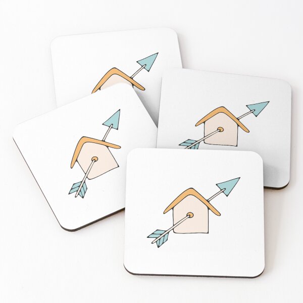 Item preview, Illustration of an arrow piercing a house designed and sold by rasagamastore.