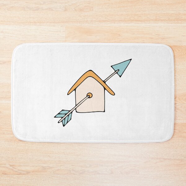 Item preview, Illustration of an arrow piercing a house designed and sold by rasagamastore.