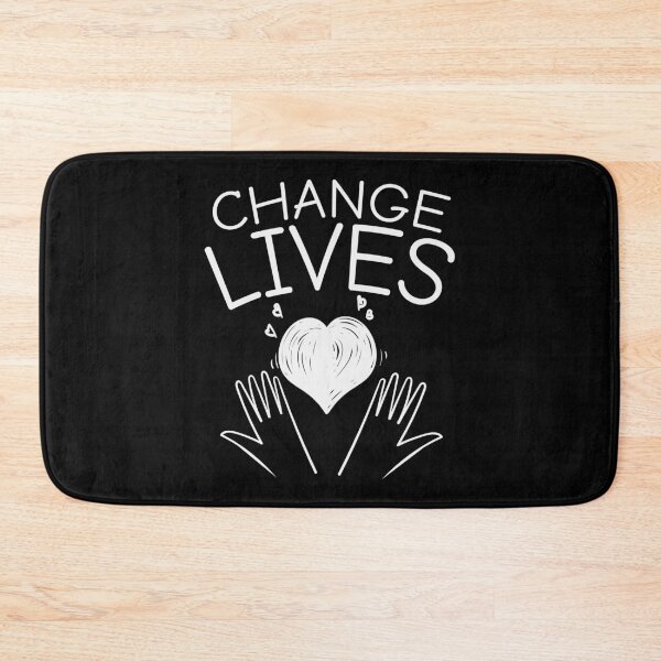 Item preview, Change Lives Inspirational Volunteer designed and sold by PrintCrafting.