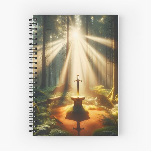 Item preview, Forest Clearing Legendary Sword Design: Enchanted Adventure Art designed and sold by PandaTShirtShop.