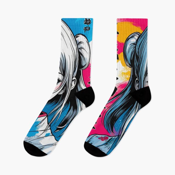 Item preview, Modern Manga Girl Art Print Trendy Anime Design designed and sold by AnimeMangaGirls.