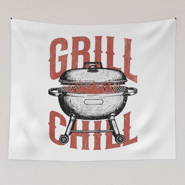 Item preview, Grill and Chill BBQ Grilling Enthusiasts designed and sold by PrintCrafting.