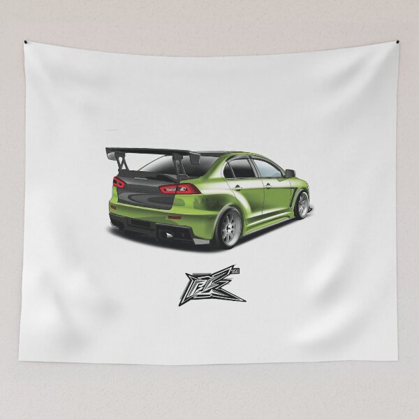 Item preview, mitsubishi lancer evoX rear green  designed and sold by NaquashM.