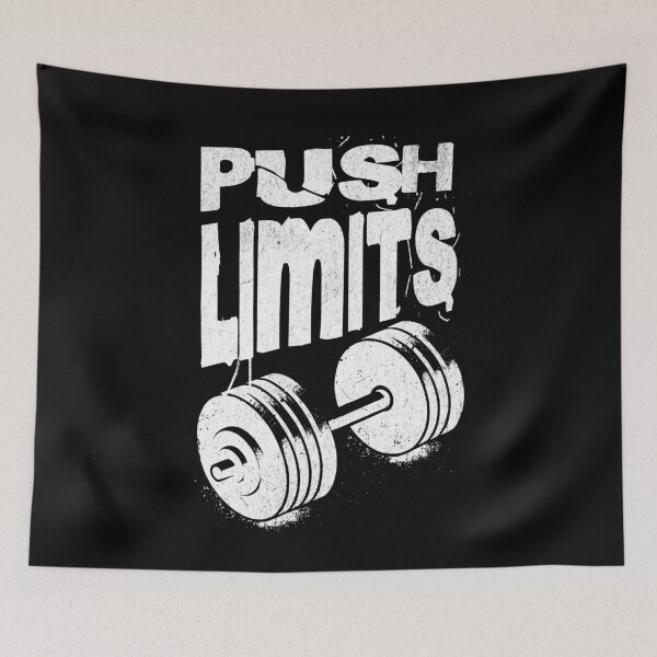 Item preview, Push Limits Motivational Gym designed and sold by PrintCrafting.