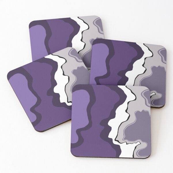 Item preview, Retro Swirls Liquid Swirl Abstract Pattern 70s Style Lilac 1 of 4 designed and sold by Beachy.