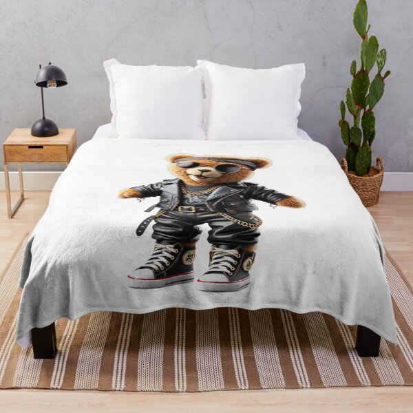 Item preview, Rocker teddy bear with band designed and sold by Osintown.