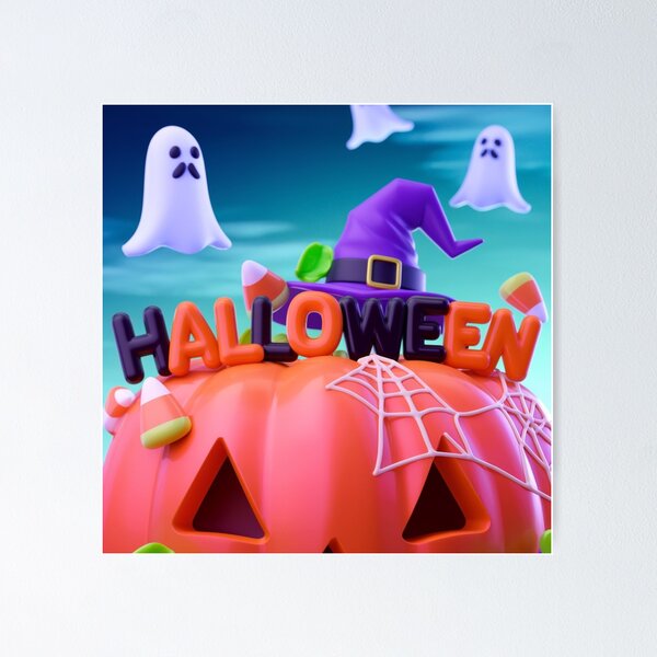 Item preview, Pumpkin Ghost Halloween designed and sold by joemini.