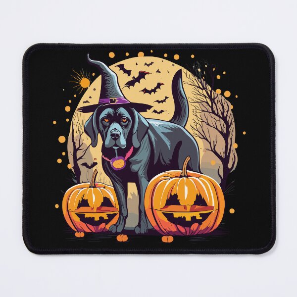 Item preview, Halloween Labrador Retriever Witch Pumpkins Starry Night designed and sold by AsTrooArts.
