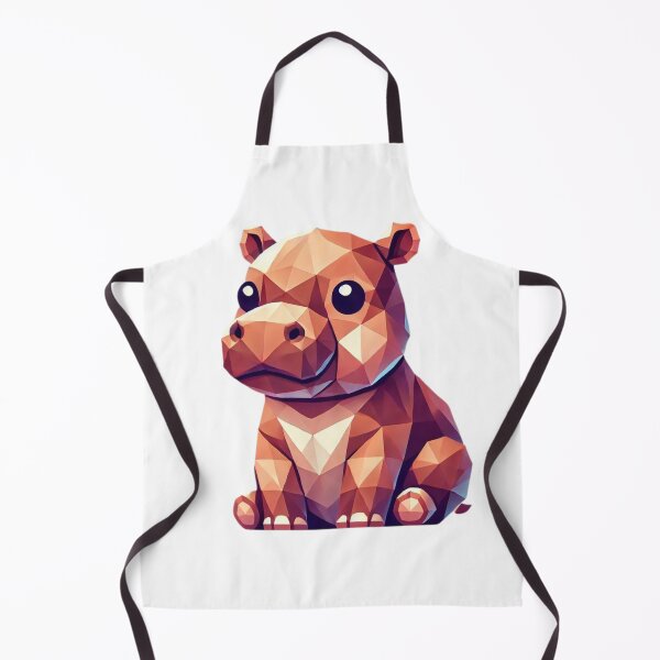 Item preview, Geometric Baby Hippo Art – Polygon Animal Design for Modern Decor designed and sold by MrDRK1536.