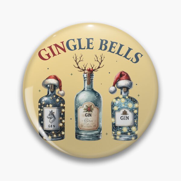 Item preview, GINgle Bells – Christmas Gin Design designed and sold by inksavvystudio.