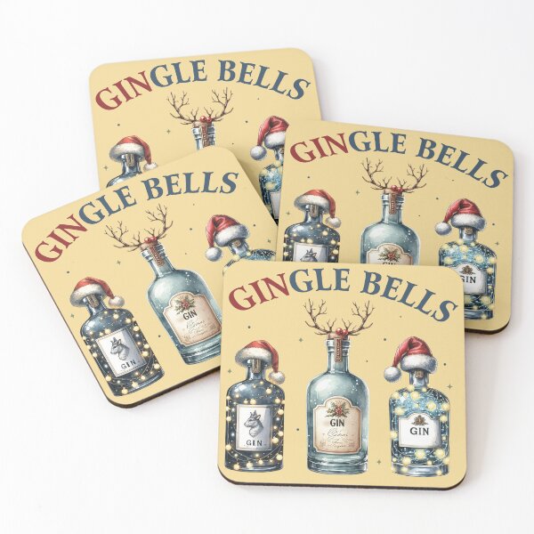 Item preview, GINgle Bells – Christmas Gin Design designed and sold by inksavvystudio.