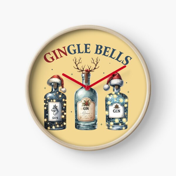 Item preview, GINgle Bells – Christmas Gin Design designed and sold by inksavvystudio.