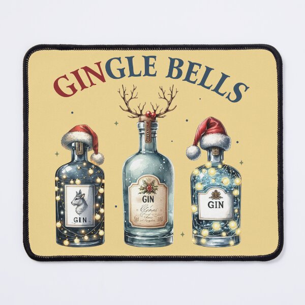Item preview, GINgle Bells – Christmas Gin Design designed and sold by inksavvystudio.