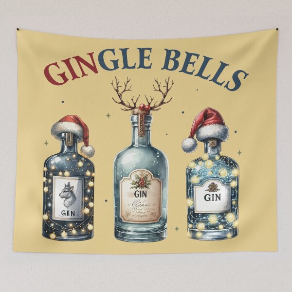 Item preview, GINgle Bells – Christmas Gin Design designed and sold by inksavvystudio.