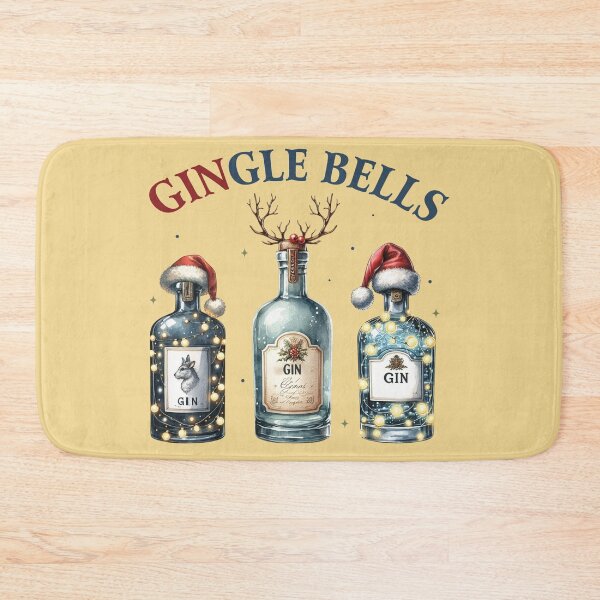 Item preview, GINgle Bells – Christmas Gin Design designed and sold by inksavvystudio.