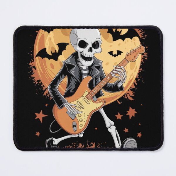 Item preview, Cheerful skeleton playing electric guitar, terrible season designed and sold by KolorellaS.