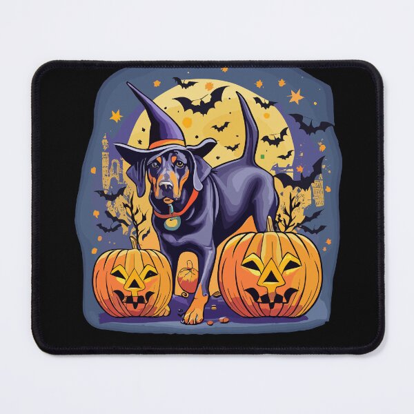 Item preview, Halloween Black Labrador Retriever Witch Pumpkins Starry Night Lab Dog Lover designed and sold by AsTrooArts.