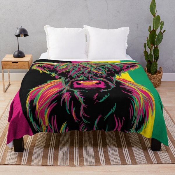 Item preview, Highland Cow Pop Art designed and sold by whitecat23.