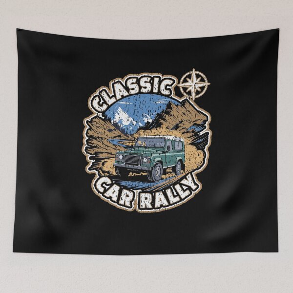 Item preview, CLASSIC CAR RALLY vintage motorsport car racing enthusiast design designed and sold by Jt41.