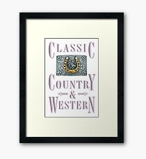 Classic Country & Western (Golden Horseshoe) Framed Print
