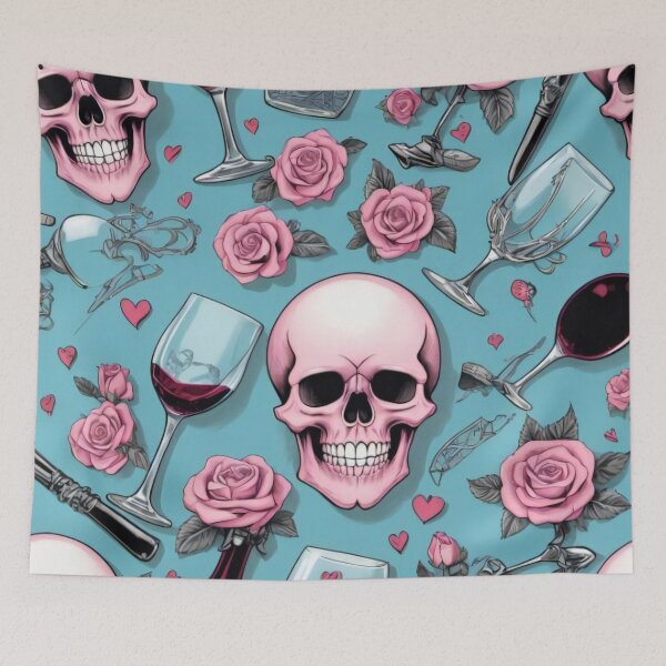 Item preview, Love is Dead: Skulls, Roses, and Sarcasm designed and sold by ImmersiveArt Era.