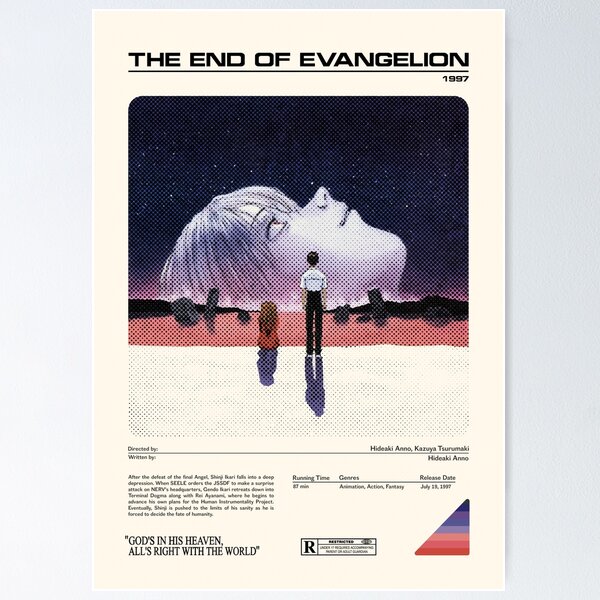 Item preview, End of Evangelion Pop Culture minimal poster designed and sold by TycheaArt.