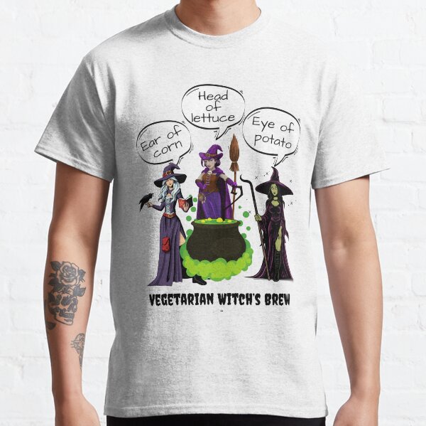 Item preview, Vegetarian witches brew witches making a potion with vegetables, recipie book, mug designed and sold by BreezeTeeze.