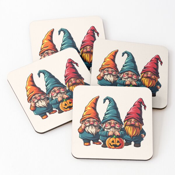 Item preview, Festive Halloween Gnomes designed and sold by Delemore Art.