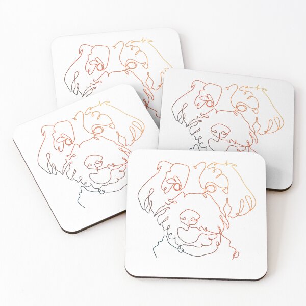 Item preview, Colorful Poodle One Line Art  designed and sold by hemp3x.
