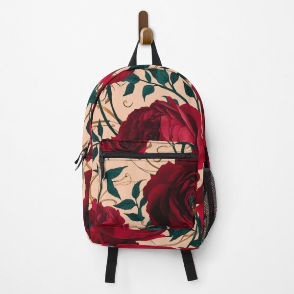 Item preview, Vintage Style Red Rose Print designed and sold by whitecat23.