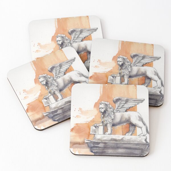 Item preview, Saint Mark's lion in watercolour designed and sold by Art by Jane and James.