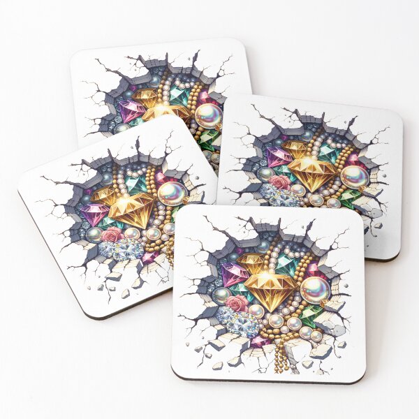 Item preview, Gems in a cracked wall designed and sold by Nudaeng.