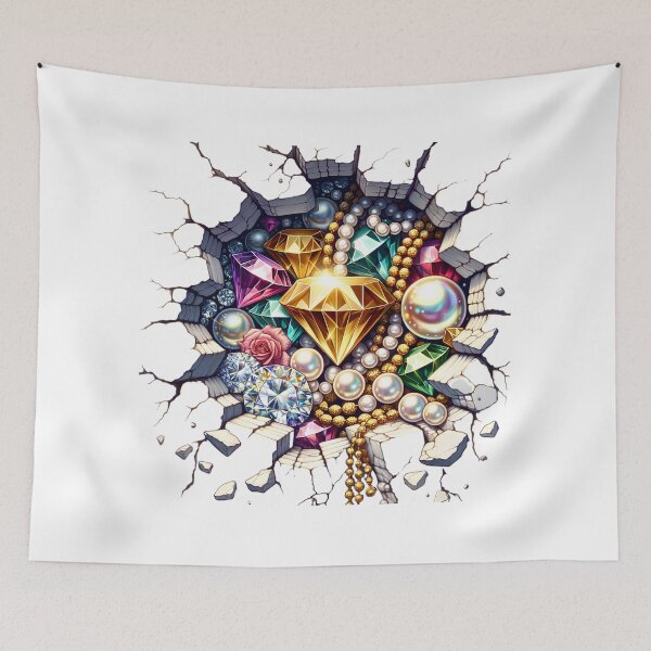 Item preview, Gems in a cracked wall designed and sold by Nudaeng.