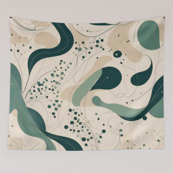 Item preview, Organic Flow: Minimalist Abstract Pattern designed and sold by ImmersiveArt Era.