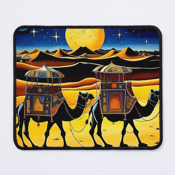 Item preview, Desert Camel Train at night 2 designed and sold by George Hutton Hunter.