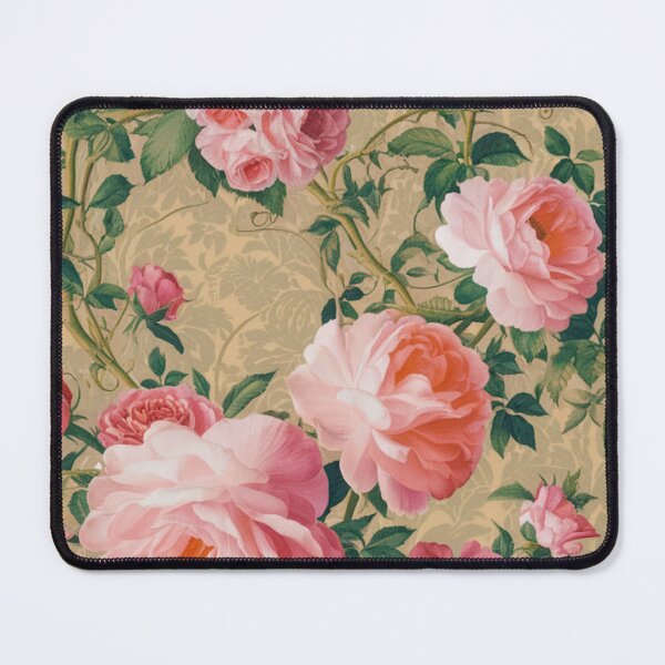 Item preview, Vintage Style Pink Roses Print designed and sold by whitecat23.