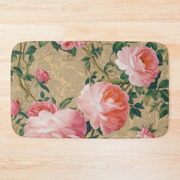Item preview, Vintage Style Pink Roses Print designed and sold by whitecat23.