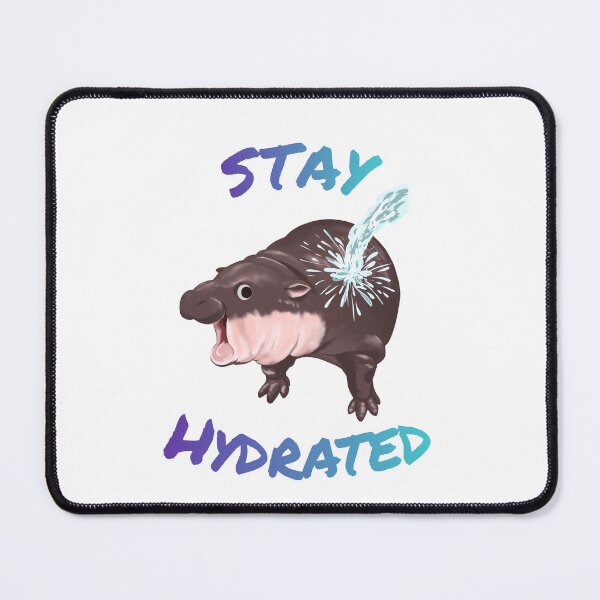 Item preview, Moo Deng baby hippo Stay hydrated  designed and sold by VoltSketches.