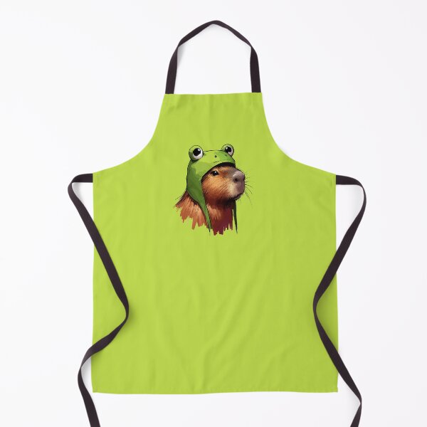 Item preview, Sketchy Funny Capybara In Frog Hat designed and sold by TomFrontierArt.
