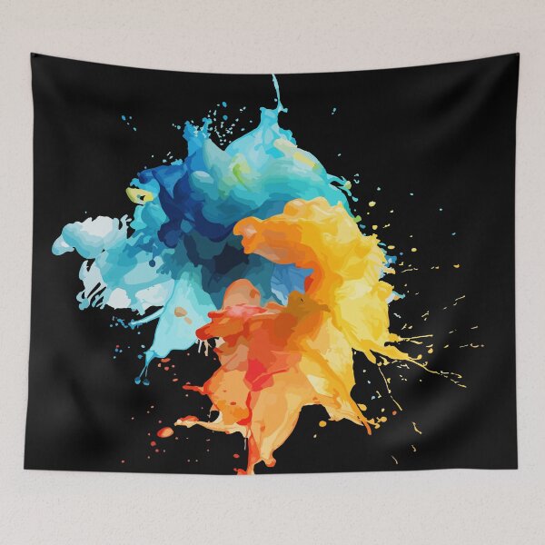 Item preview, Abstract Colour Splash Explosion Art – Bold and Vibrant Design designed and sold by RaiyaTees.