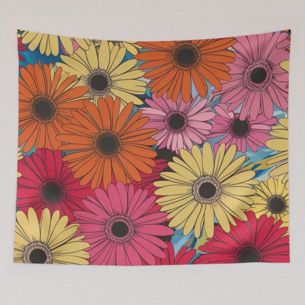 Item preview, Vintage Style Daisy Print designed and sold by whitecat23.