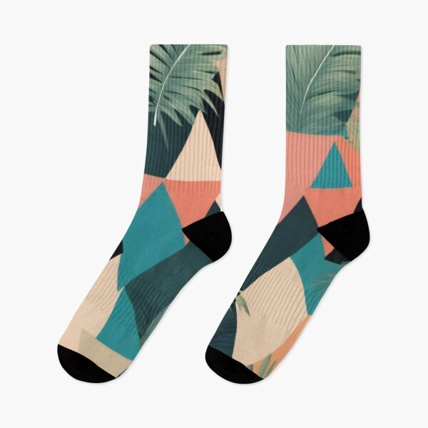 Item preview, Palm Leaf Geometry: Tropical Triangles designed and sold by ImmersiveArt Era.