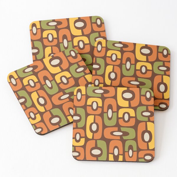 Item preview,  Mid Century Modern Atomic Abstract Autumn Colors designed and sold by tonymagnerart.